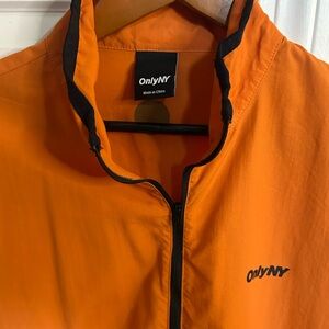 Only NY Orange MTA windbreaker Jacket